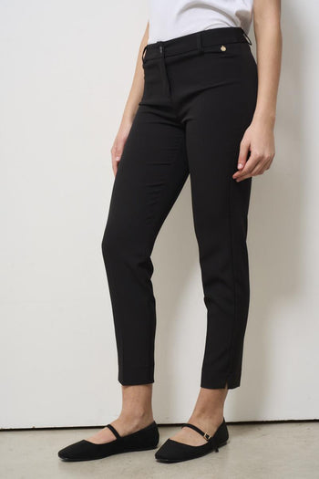 Women's skinny black trousers - 3