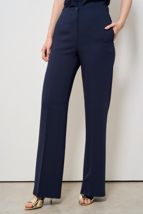 Pantalone donna dritto blu