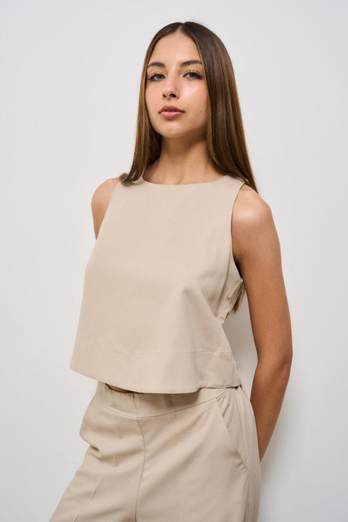Completo abito donna beige - 2