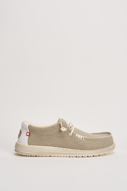 Scarpa da barca uomo Wally beige