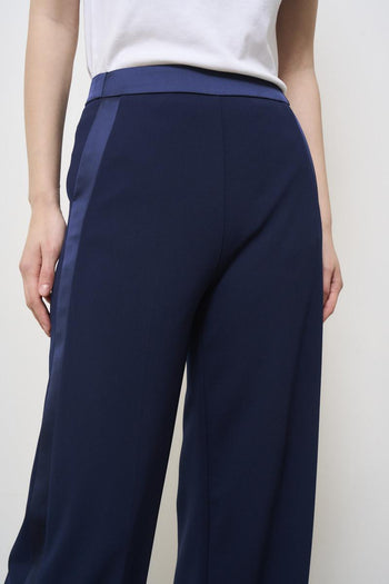 Pantalone donna gamba dritta blu - 6