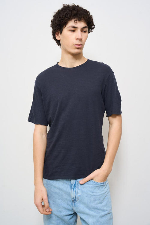 T-shirt uomo girocollo blu - 2