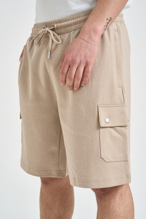 Bermuda uomo corto beige - 2