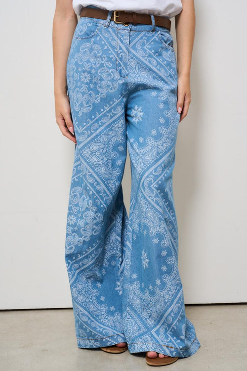 Pantalone donna a palazzo bandana