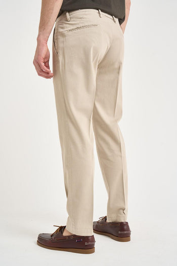 Pantalone uomo chino sabbia - 4