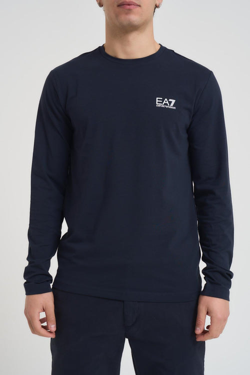 T-shirt uomo girocollo blu