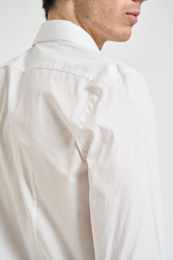 Camicia uomo in popeline bianca - 5