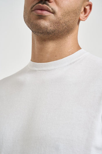 T-shirt uomo in maglia bianca - 3