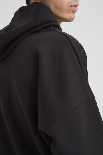 Felpa uomo con cappuccio grigio piombo - 5