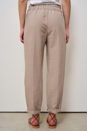 Pantalone donna regular tortora - 4