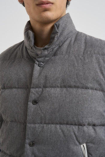 Gilet uomo trapuntato grigio - 5