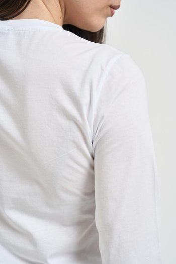 Maglia donna girocollo bianca - 4