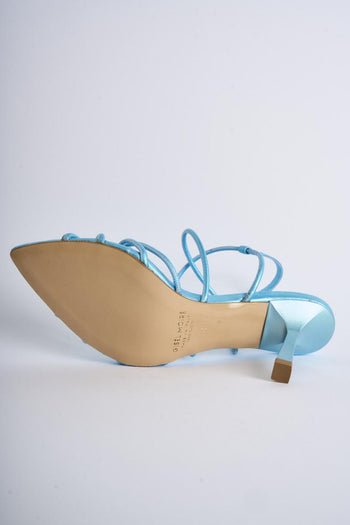 "Neva" sandal in real leather with elongated toe - 10