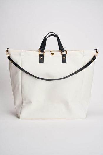 Borsa donna shopper avorio - 4