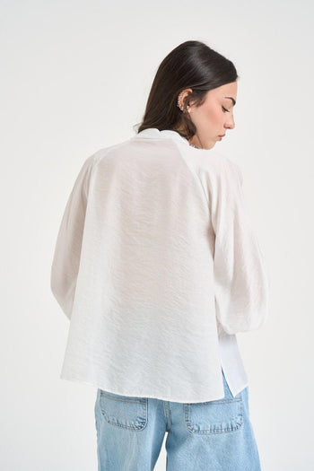 Blusa donna bianca - 5