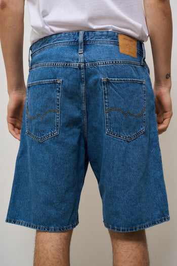 Bermuda uomo in denim medio - 4