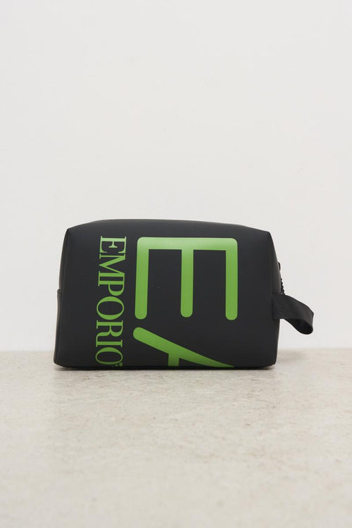 Black and green men's clutch bag