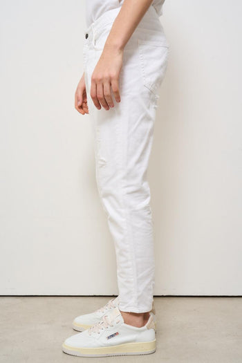 Jeans uomo Yellowstone in denim bianco - 4