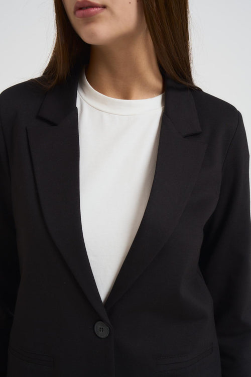 Giacca donna monopetto nera - 2