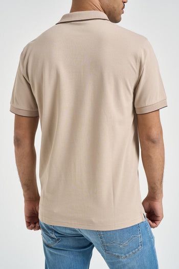 Polo uomo beige - 3