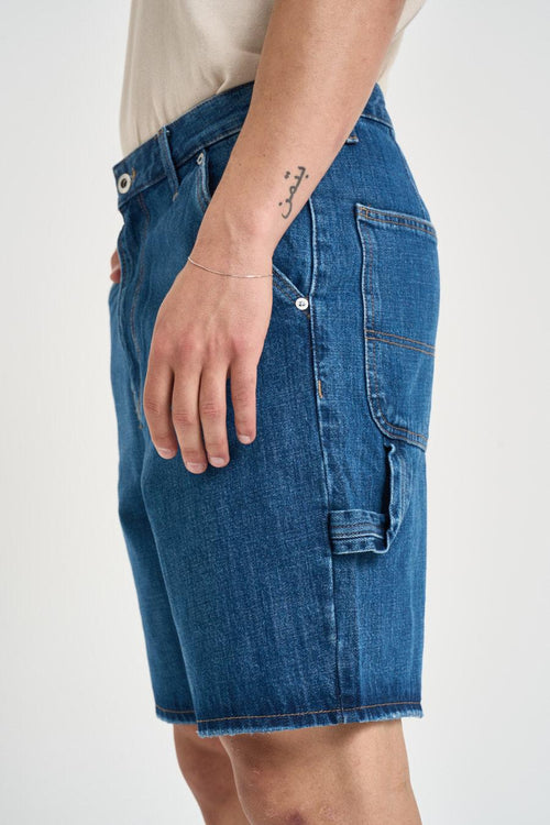 Bermuda uomo in denim blu - 2