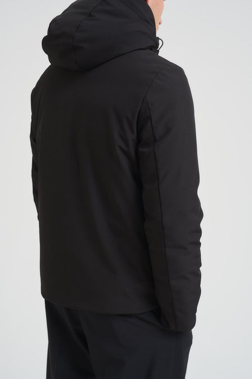 Giubbotto uomo con cappuccio nero - 2