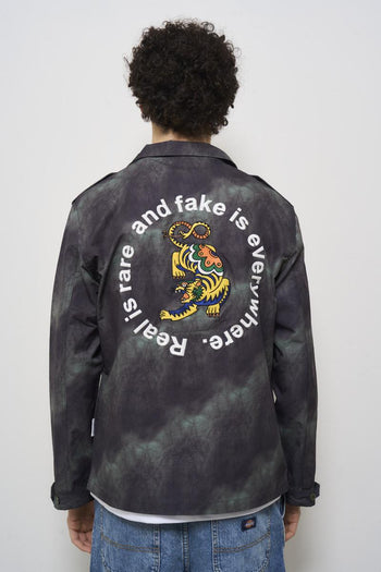 Men's tie dye shirt grey - 5