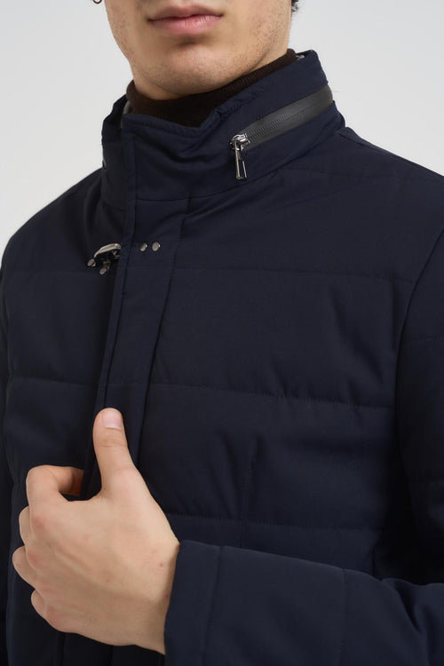 Giubbotto trench uomo blu notte - 2