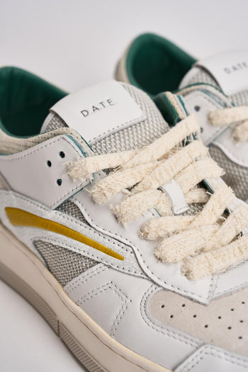 Sneakers uomo Torneo bianca e verde - 7