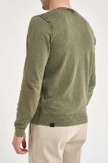 Maglia uomo in maglia verde - 4