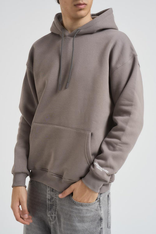 Felpa uomo con cappuccio grigia