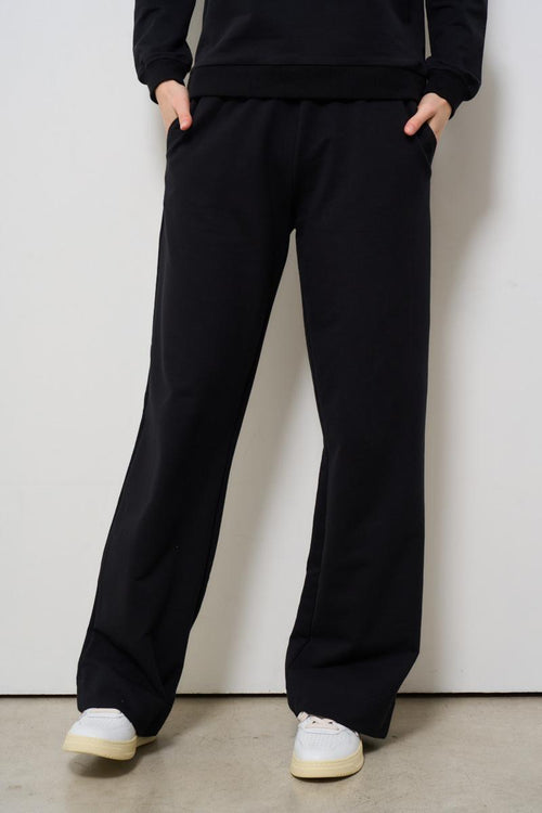 Pantalone donna gamba dritta nero