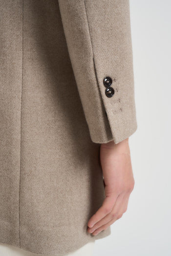 Cappotto uomo doppiopetto tortora - 5