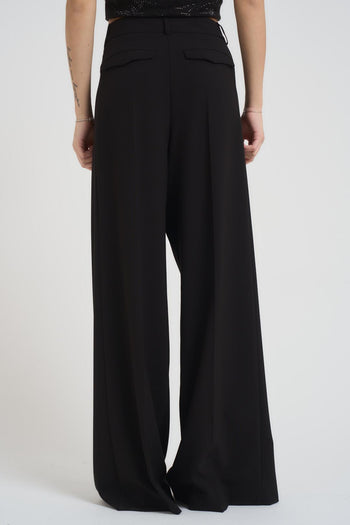 Pantalone donna a palazzo nero - 3