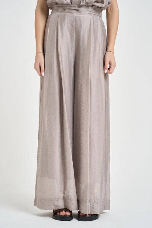 Pantalone donna a palazzo tortora