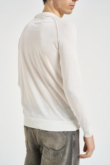 Maglia uomo girocollo bianca - 4