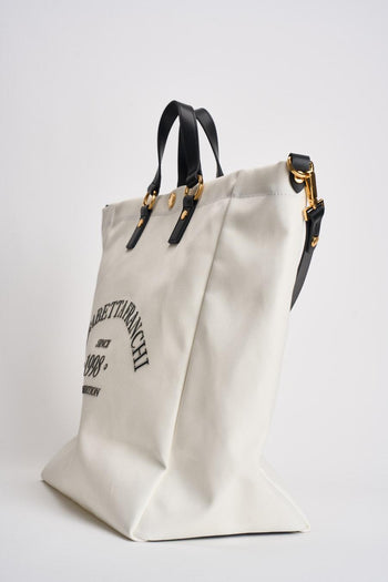 Borsa donna shopper avorio - 3