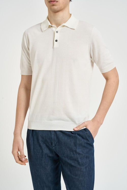 Polo uomo panna