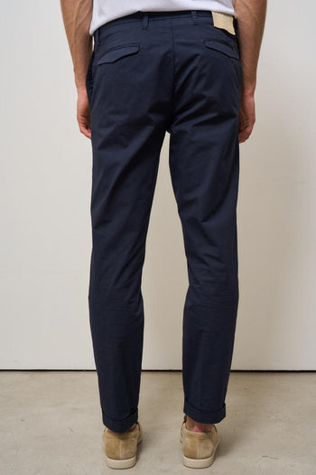 Pantalone uomo chino blu - 5