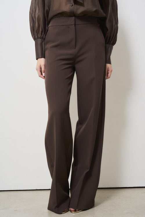 Brown palazzo pants for women