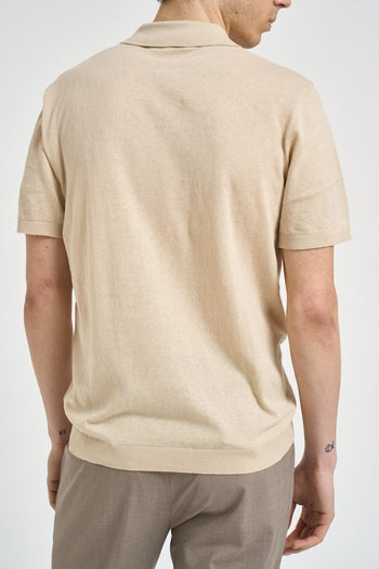 Polo uomo beige - 4