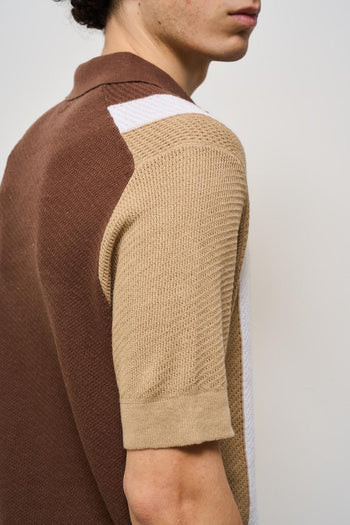 Polo uomo marrone - 5
