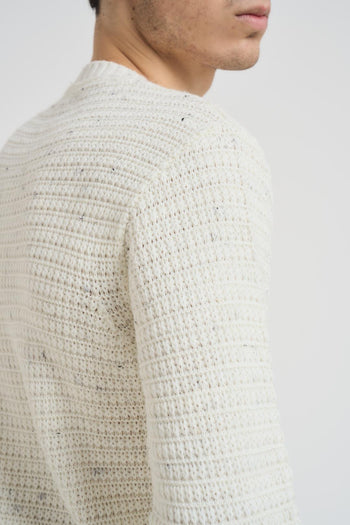 Maglia uomo girocollo panna - 5