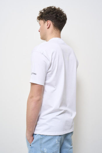 Men's white crew neck t-shirt - 4