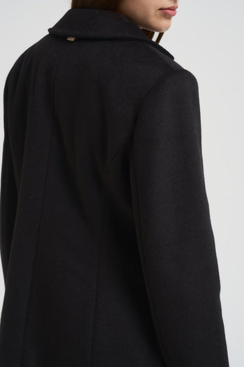 Cappotto donna midi nero - 4