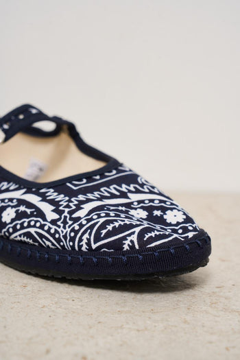 Ballerine donna fantasia bandana blu - 4