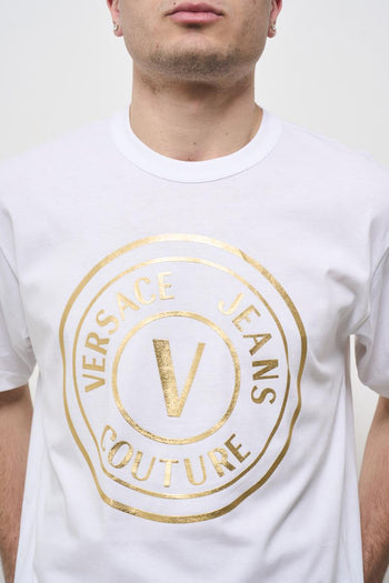 Men's white crew neck t-shirt - 3
