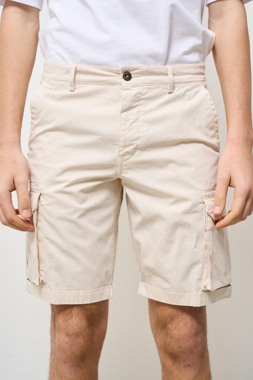 Bermuda uomo cargo panna