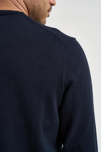 Maglia uomo girocollo blu notte - 4