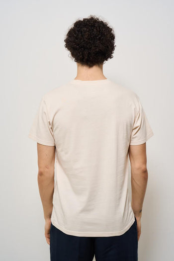 T-shirt uomo girocollo panna - 4
